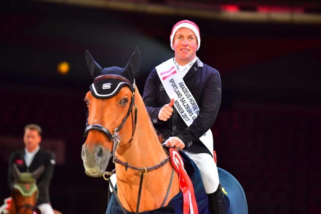 Gerco Schröder und GLOCK's London sind die Tielverteidiger im CSI4* Grand Prix of Salzburg bei der Amadeus Horse Indoors. © Im|press|ions – Daniel Kaiser